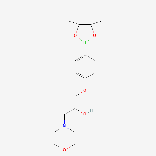 1-morpholin-4-yl-3-[4-(4,4,5,5-tetramethyl-1,3,2-dioxaborolan-2-yl)phenoxy]propan-2-ol (CAS: 756520-73-7) - Related Chemical Product