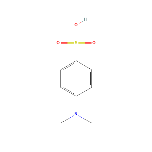 4-(dimethylamino)benzenesulfonic acid (CAS: 121-58-4) - Chemical Structure and Molecular Formula 