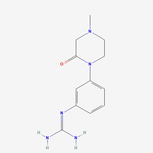 2-[3-(4-methyl-2-oxopiperazin-1-yl)phenyl]guanidine (CAS: 925921-28-4) - Chemical Structure and Molecular Formula 