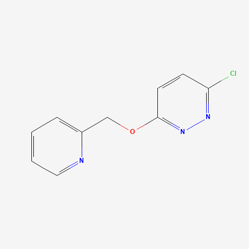 3-chloro-6-(pyridin-2-ylmethoxy)pyridazine (CAS: 33583-11-8) - Chemical Structure and Molecular Formula 