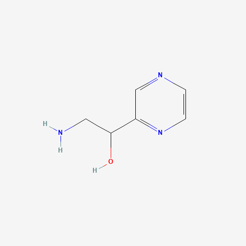 2-amino-1-pyrazin-2-ylethanol (CAS: 854928-20-4) - Chemical Structure and Molecular Formula 