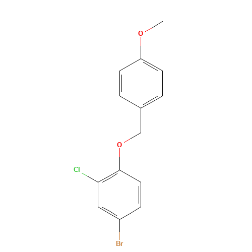 4-bromo-2-chloro-1-[(4-methoxyphenyl)methoxy]benzene (CAS: 1026089-27-9) - Related Chemical Product