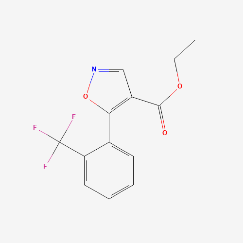 ethyl 5-[2-(trifluoromethyl)phenyl]-1,2-oxazole-4-carboxylate (CAS: 76344-91-7) - Related Chemical Product