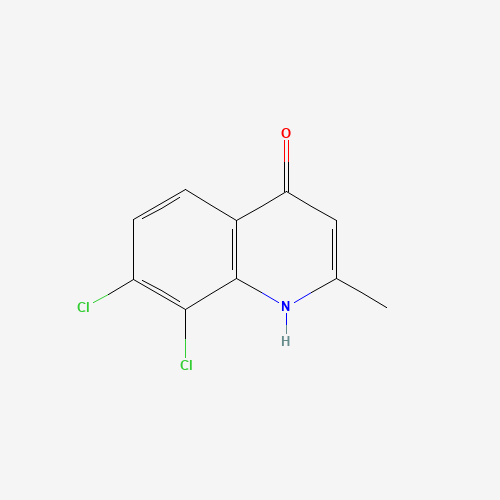 7,8-dichloro-2-methyl-1H-quinolin-4-one (CAS: 203626-50-0) - Chemical Structure and Molecular Formula 
