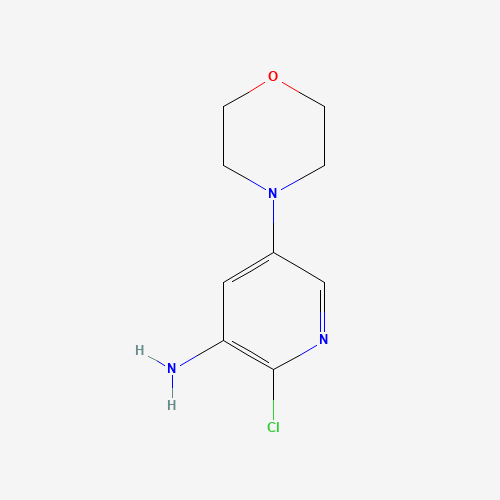 2-chloro-5-morpholin-4-ylpyridin-3-amine (CAS: 1259442-72-2) - Chemical Structure and Molecular Formula 