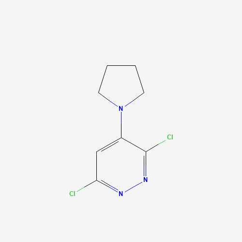 3,6-dichloro-4-pyrrolidin-1-ylpyridazine (CAS: 21415-33-8) - Chemical Structure and Molecular Formula 