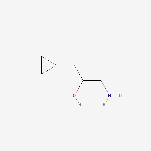 1-amino-3-cyclopropylpropan-2-ol (CAS: 885032-34-8) - Chemical Structure and Molecular Formula 