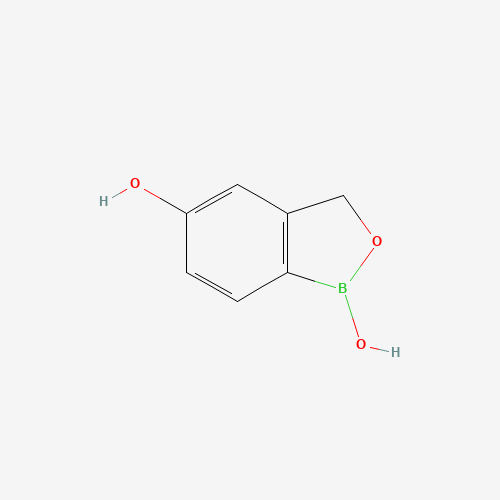 1-hydroxy-3H-2,1-benzoxaborol-5-ol (CAS: 1187190-70-0) - Chemical Structure and Molecular Formula 