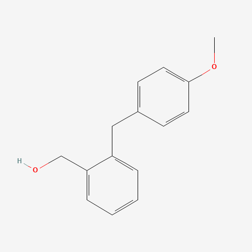 [2-[(4-methoxyphenyl)methyl]phenyl]methanol (CAS: 10324-43-3) - Chemical Structure and Molecular Formula 