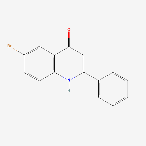 6-bromo-2-phenyl-1H-quinolin-4-one (CAS: 112182-51-1) - Chemical Structure and Molecular Formula 