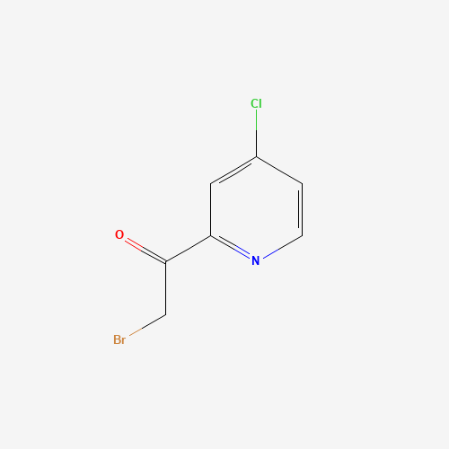 2-bromo-1-(4-chloropyridin-2-yl)ethanone (CAS: 718595-36-9) - Chemical Structure and Molecular Formula 