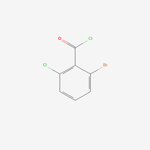 2-bromo-6-chlorobenzoyl chloride (CAS: 116529-65-8) - Chemical Structure and Molecular Formula 