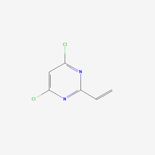 4,6-dichloro-2-ethenylpyrimidine (CAS: 684220-26-6) - Chemical Structure and Molecular Formula 