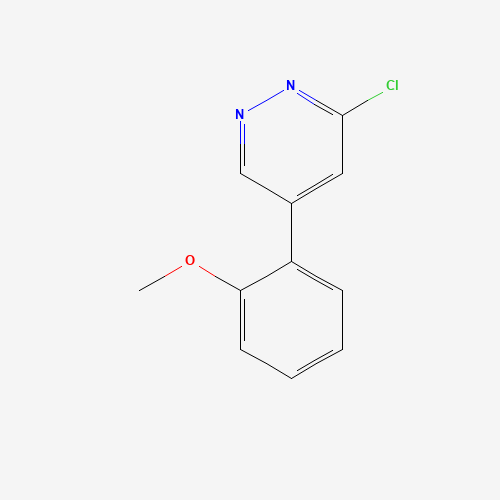 3-chloro-5-(2-methoxyphenyl)pyridazine (CAS: 749257-55-4) - Chemical Structure and Molecular Formula 