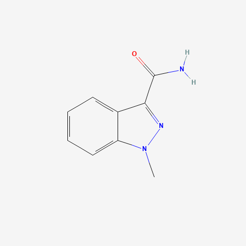 1-methylindazole-3-carboxamide (CAS: 129137-93-5) - Chemical Structure and Molecular Formula 
