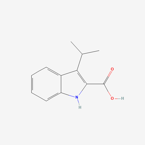 3-propan-2-yl-1H-indole-2-carboxylic acid (CAS: 1093263-74-1) - Chemical Structure and Molecular Formula 