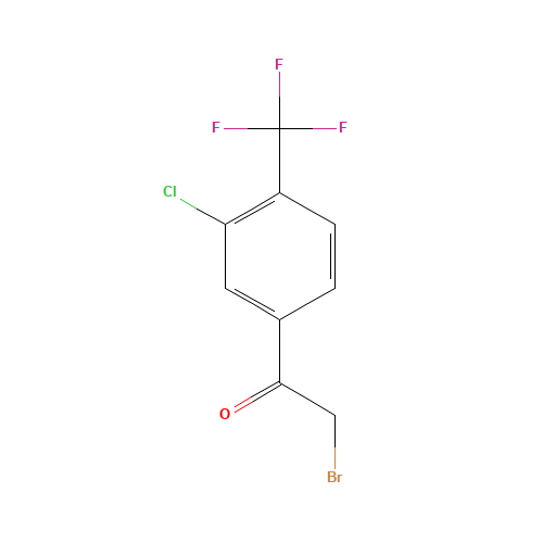 2-bromo-1-[3-chloro-4-(trifluoromethyl)phenyl]ethanone (CAS: 129322-86-7) - Related Chemical Product