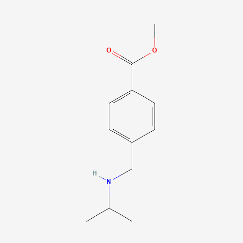 methyl 4-[(propan-2-ylamino)methyl]benzoate (CAS: 952708-84-8) - Chemical Structure and Molecular Formula 