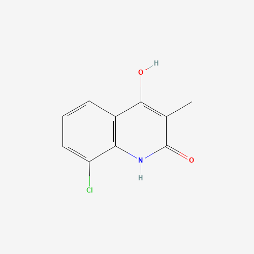 8-chloro-4-hydroxy-3-methyl-1H-quinolin-2-one (CAS: 1259439-99-0) - Chemical Structure and Molecular Formula 