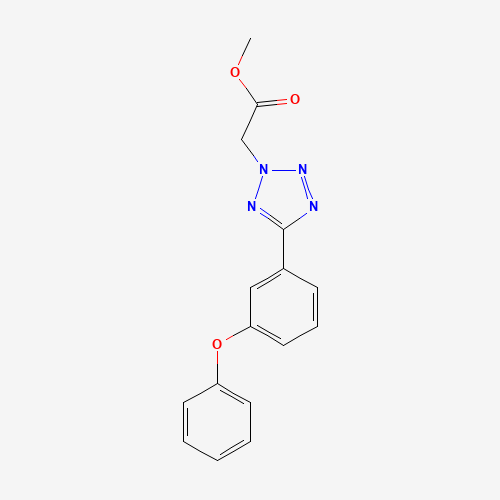 methyl 2-[5-(3-phenoxyphenyl)tetrazol-2-yl]acetate (CAS: 1305320-60-8) - Related Chemical Product