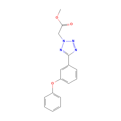 methyl 2-[5-(3-phenoxyphenyl)tetrazol-2-yl]acetate (CAS: 1305320-60-8) - Related Chemical Product