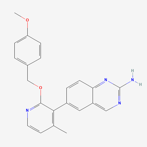 6-[2-[(4-methoxyphenyl)methoxy]-4-methylpyridin-3-yl]quinazolin-2-amine (CAS: 1003312-16-0) - Related Chemical Product