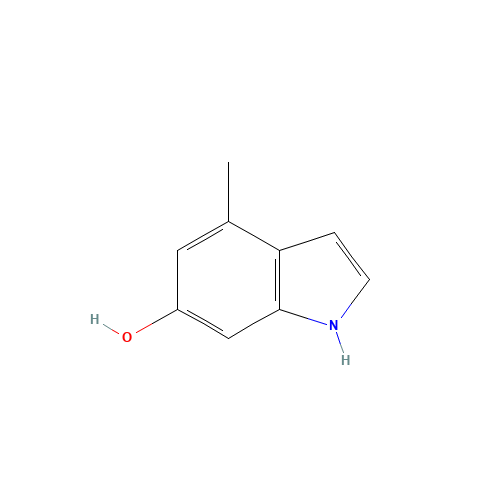 4-methyl-1H-indol-6-ol (CAS: 885521-30-2) - Chemical Structure and Molecular Formula 