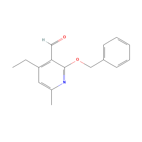 4-ethyl-6-methyl-2-phenylmethoxypyridine-3-carbaldehyde (CAS: 1616288-83-5) - Chemical Structure and Molecular Formula 