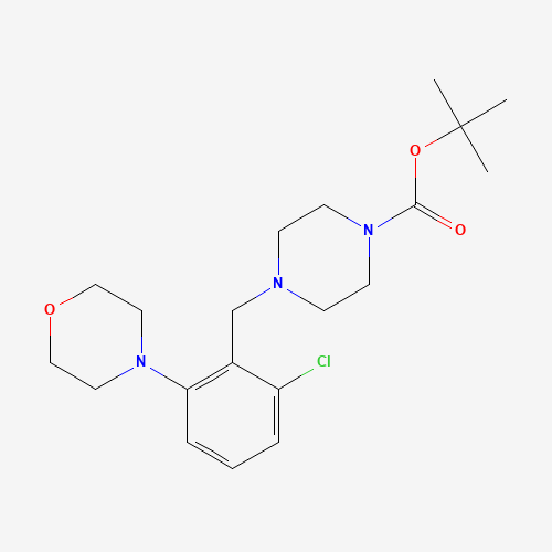 tert-butyl 4-[(2-chloro-6-morpholin-4-ylphenyl)methyl]piperazine-1-carboxylate (CAS: 1446818-87-6) - Related Chemical Product
