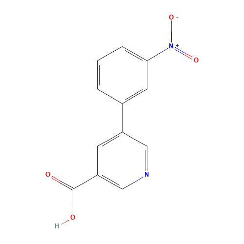 5-(3-nitrophenyl)pyridine-3-carboxylic acid (CAS: 898907-67-0) - Chemical Structure and Molecular Formula 