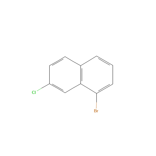 1-bromo-7-chloronaphthalene (CAS: 29016-72-6) - Chemical Structure and Molecular Formula 