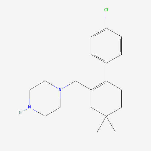 1-[[2-(4-chlorophenyl)-5,5-dimethylcyclohexen-1-yl]methyl]piperazine (CAS: 1228838-29-6) - Related Chemical Product