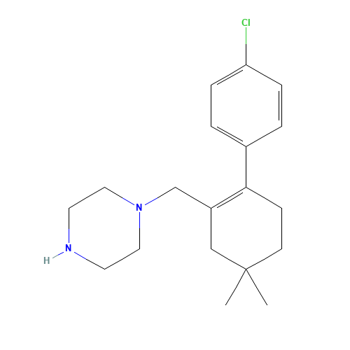 1-[[2-(4-chlorophenyl)-5,5-dimethylcyclohexen-1-yl]methyl]piperazine (CAS: 1228838-29-6) - Related Chemical Product