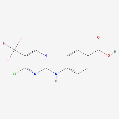 4-[[4-chloro-5-(trifluoromethyl)pyrimidin-2-yl]amino]benzoic acid (CAS: 878156-22-0) - Related Chemical Product
