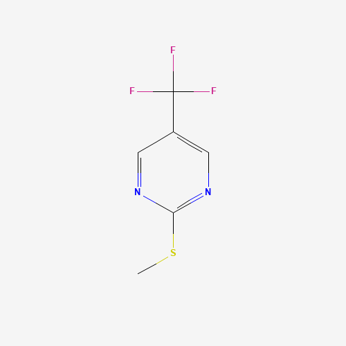 2-methylsulfanyl-5-(trifluoromethyl)pyrimidine (CAS: 176214-15-6) - Chemical Structure and Molecular Formula 