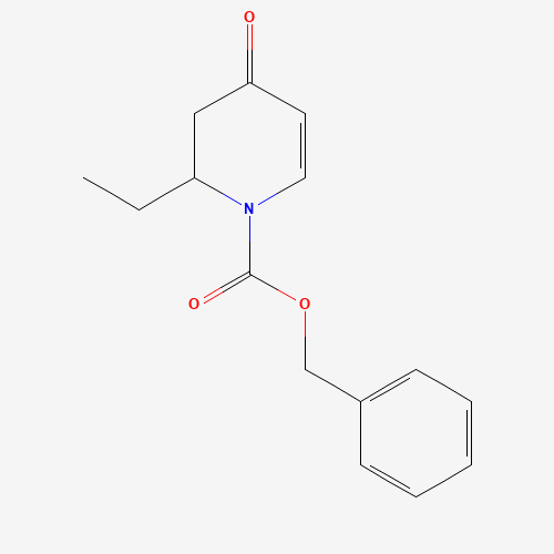 benzyl 2-ethyl-4-oxo-2,3-dihydropyridine-1-carboxylate (CAS: 919366-32-8) - Chemical Structure and Molecular Formula 