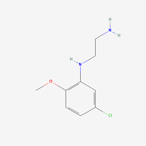 N'-(5-chloro-2-methoxyphenyl)ethane-1,2-diamine (CAS: 1071163-01-3) - Chemical Structure and Molecular Formula 