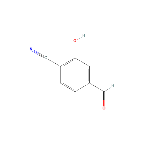 4-formyl-2-hydroxybenzonitrile (CAS: 73289-83-5) - Chemical Structure and Molecular Formula 