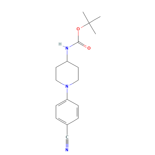 tert-butyl N-[1-(4-cyanophenyl)piperidin-4-yl]carbamate (CAS: 344566-78-5) - Related Chemical Product