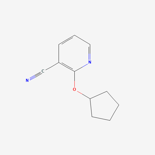 2-cyclopentyloxypyridine-3-carbonitrile (CAS: 1016805-97-2) - Chemical Structure and Molecular Formula 