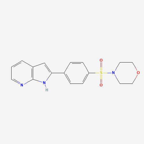 4-[4-(1H-pyrrolo[2,3-b]pyridin-2-yl)phenyl]sulfonylmorpholine (CAS: 1346526-22-4) - Related Chemical Product