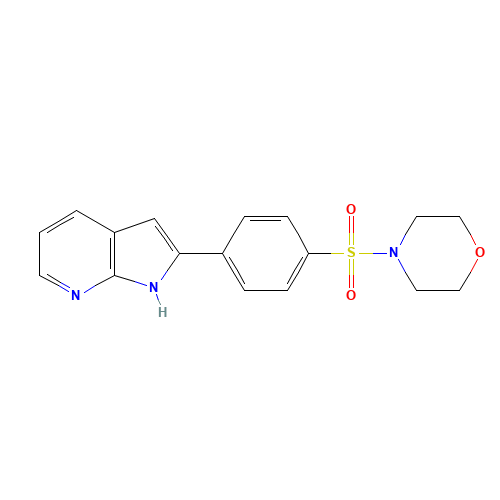 4-[4-(1H-pyrrolo[2,3-b]pyridin-2-yl)phenyl]sulfonylmorpholine (CAS: 1346526-22-4) - Related Chemical Product