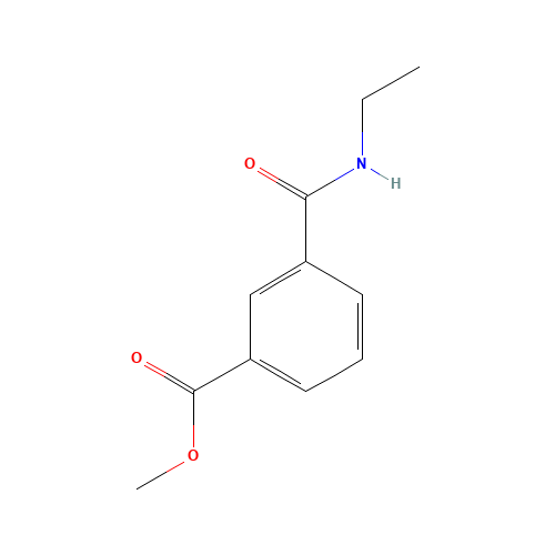 methyl 3-(ethylcarbamoyl)benzoate (CAS: 126926-40-7) - Chemical Structure and Molecular Formula 
