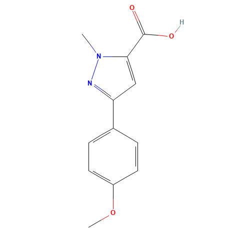 5-(4-methoxyphenyl)-2-methylpyrazole-3-carboxylic acid (CAS: 93618-34-9) - Related Chemical Product