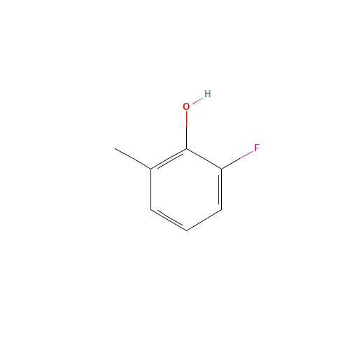 2-fluoro-6-methylphenol (CAS: 443-90-3) - Chemical Structure and Molecular Formula 