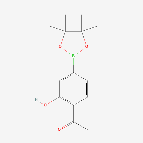 1-[2-hydroxy-4-(4,4,5,5-tetramethyl-1,3,2-dioxaborolan-2-yl)phenyl]ethanone (CAS: 1246560-24-6) - Related Chemical Product