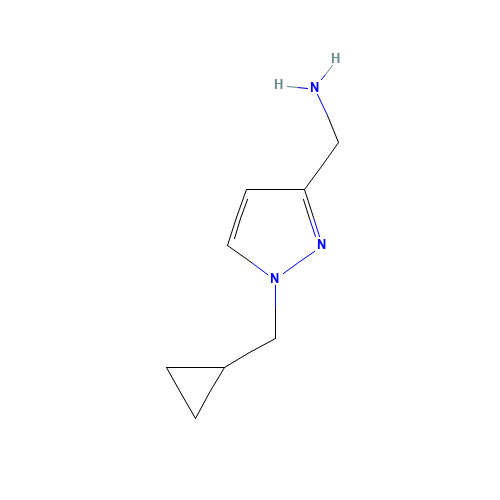 [1-(cyclopropylmethyl)pyrazol-3-yl]methanamine (CAS: 1364678-43-2) - Related Chemical Product