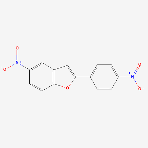 5-nitro-2-(4-nitrophenyl)-1-benzofuran (CAS: 84102-50-1) - Chemical Structure and Molecular Formula 