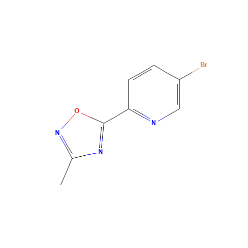 5-(5-bromopyridin-2-yl)-3-methyl-1,2,4-oxadiazole (CAS: 879883-63-3) - Related Chemical Product