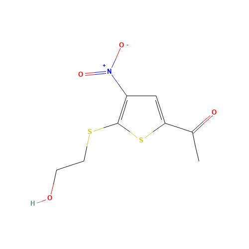 1-[5-(2-hydroxyethylsulfanyl)-4-nitrothiophen-2-yl]ethanone (CAS: 845266-22-0) - Related Chemical Product